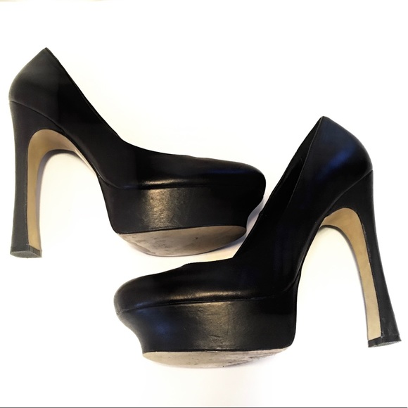 Wild Pair Shoes - Wild Pair Black Theresa Platform Heels